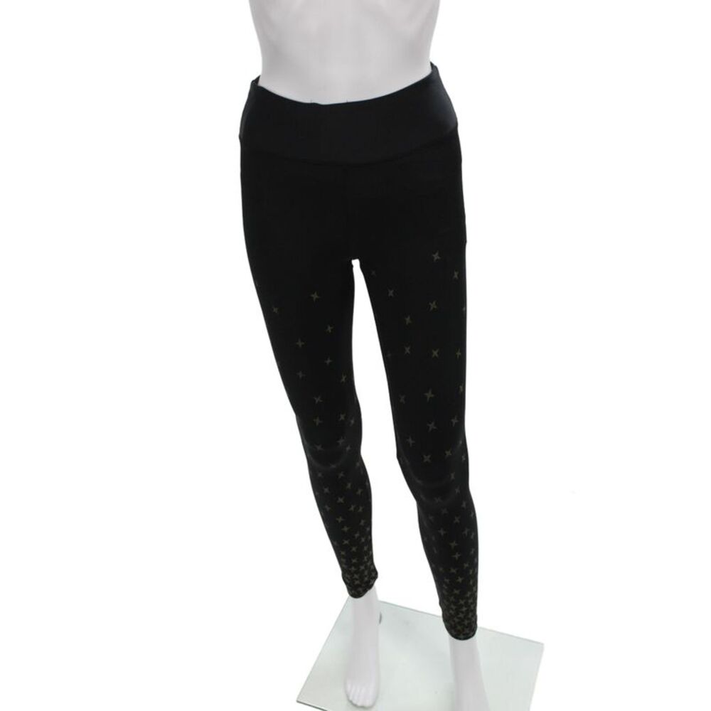 Koral Womens Ankle Leggings Black Polyamide Geometric Star Size XS